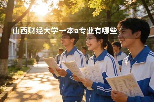 山西财经大学一本a专业有哪些