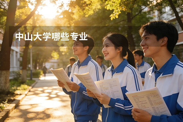 中山大学哪些专业