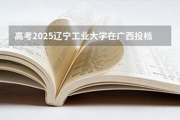 高考2025辽宁工业大学在广西投档分数线（2026参考）