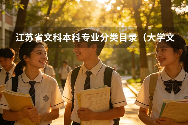 江苏省文科本科专业分类目录（大学文科专业一览表）