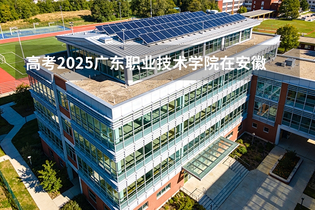 高考2025广东职业技术学院在安徽艺术类投档分数线（2026参考）