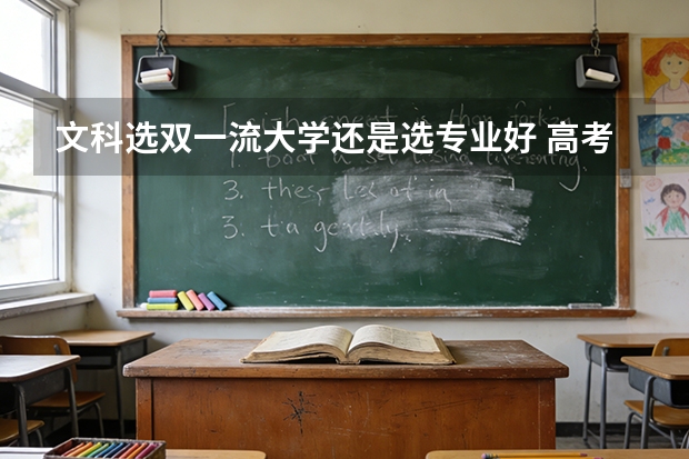 文科选双一流大学还是选专业好 高考志愿首选大学还是专业
