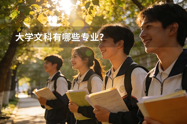 大学文科有哪些专业？