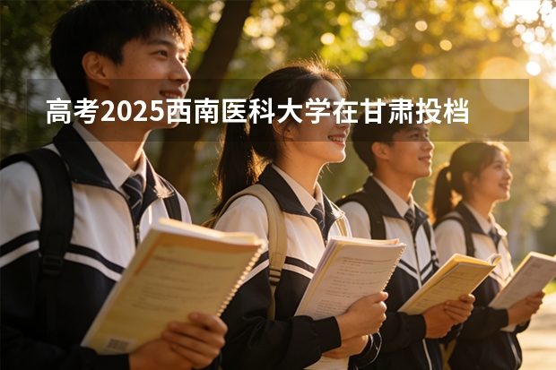 高考2025西南医科大学在甘肃投档分数线（2026参考）
