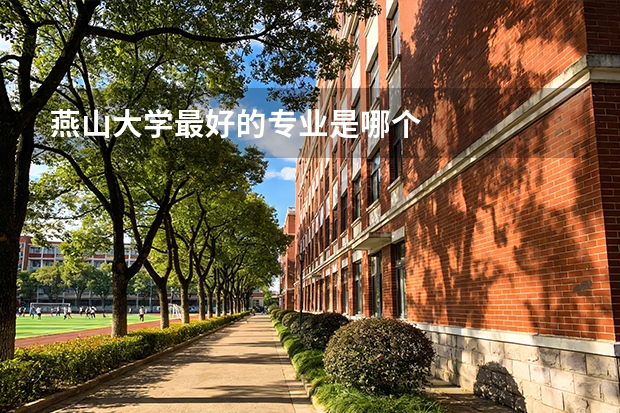 燕山大学最好的专业是哪个