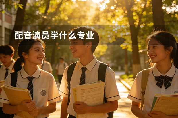 配音演员学什么专业