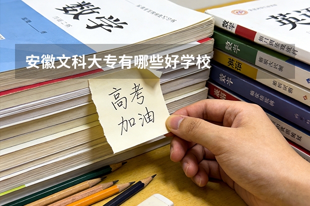 安徽文科大专有哪些好学校