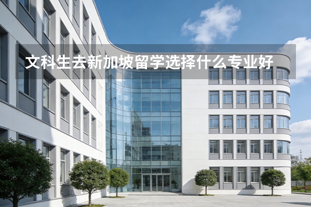 文科生去新加坡留学选择什么专业好