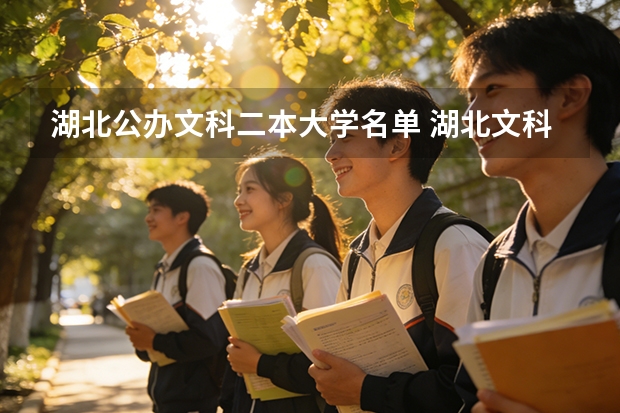 湖北公办文科二本大学名单 湖北文科大学排名及分数线
