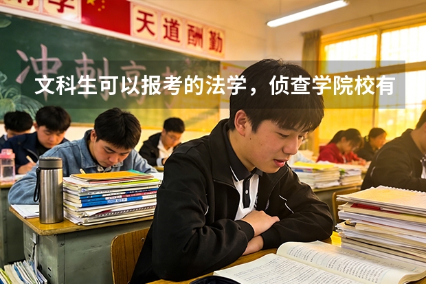 文科生可以报考的法学，侦查学院校有哪些