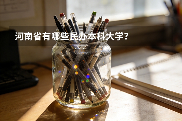河南省有哪些民办本科大学？