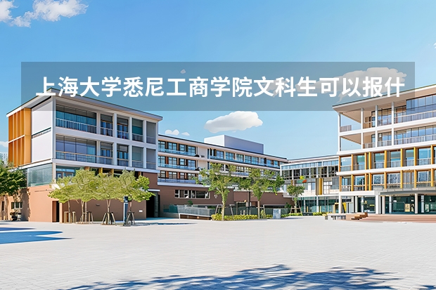 上海大学悉尼工商学院文科生可以报什么专业？