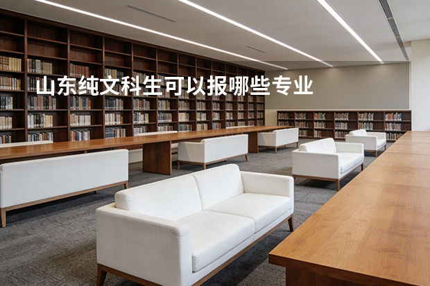 山东纯文科生可以报哪些专业