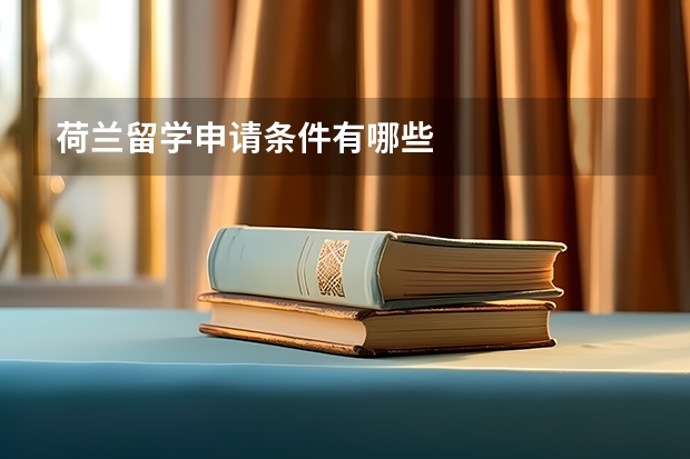 荷兰留学申请条件有哪些