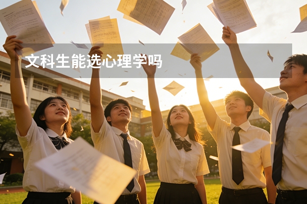 文科生能选心理学吗