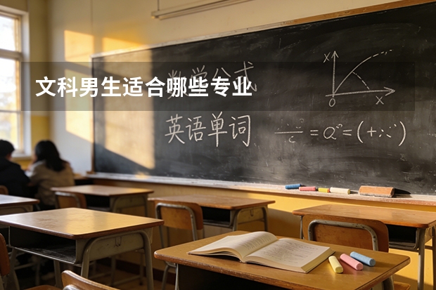 文科男生适合哪些专业