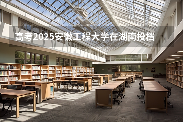 高考2025安徽工程大学在湖南投档分数线（2026参考）