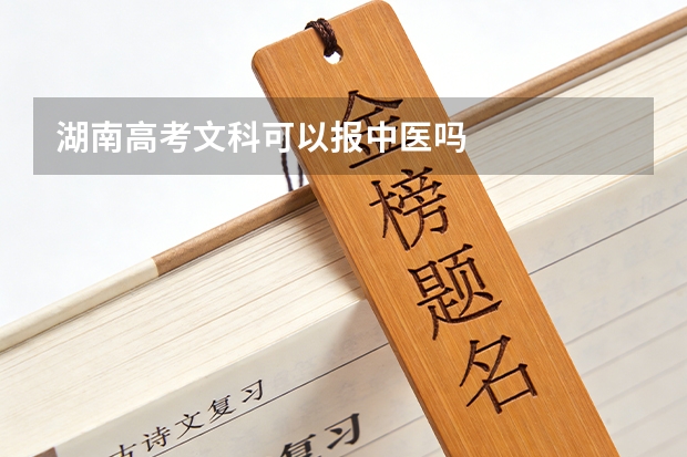 湖南高考文科可以报中医吗