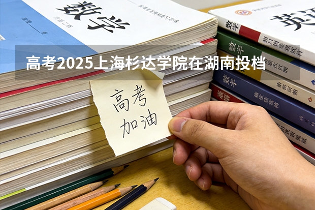 高考2025上海杉达学院在湖南投档分数线（2026参考）