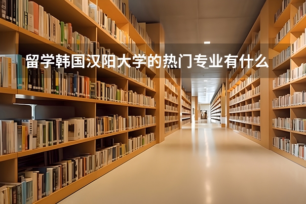留学韩国汉阳大学的热门专业有什么