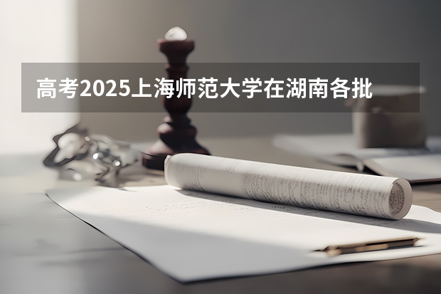 高考2025上海师范大学在湖南各批次选科要求（2026参考）