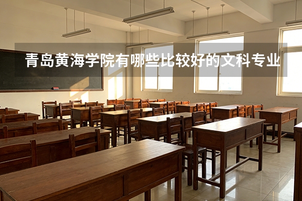 青岛黄海学院有哪些比较好的文科专业？