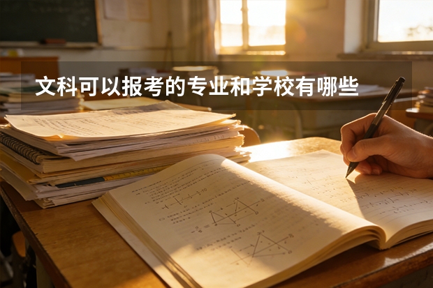 文科可以报考的专业和学校有哪些