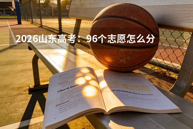 2026山东高考：96个志愿怎么分配，冲稳保各占多少
