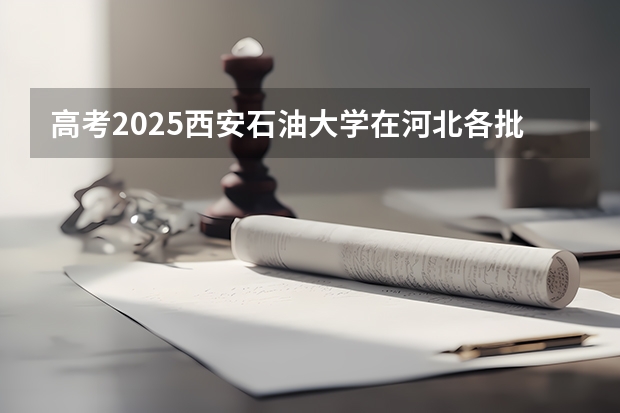 高考2025西安石油大学在河北各批次选科要求（2026参考）